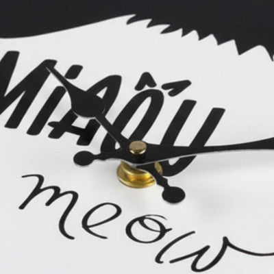  Pendule Chat - Meow - 30 Cm