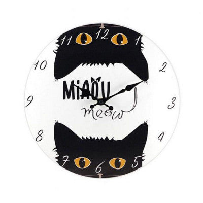  Pendule Chat - Meow - 30 Cm