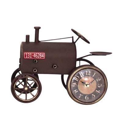  Pendule Tracteur - Marron - 32 Cm