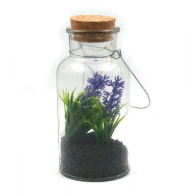  Plante Fleurie De Décoration Dans Pot En Verre Avec LED