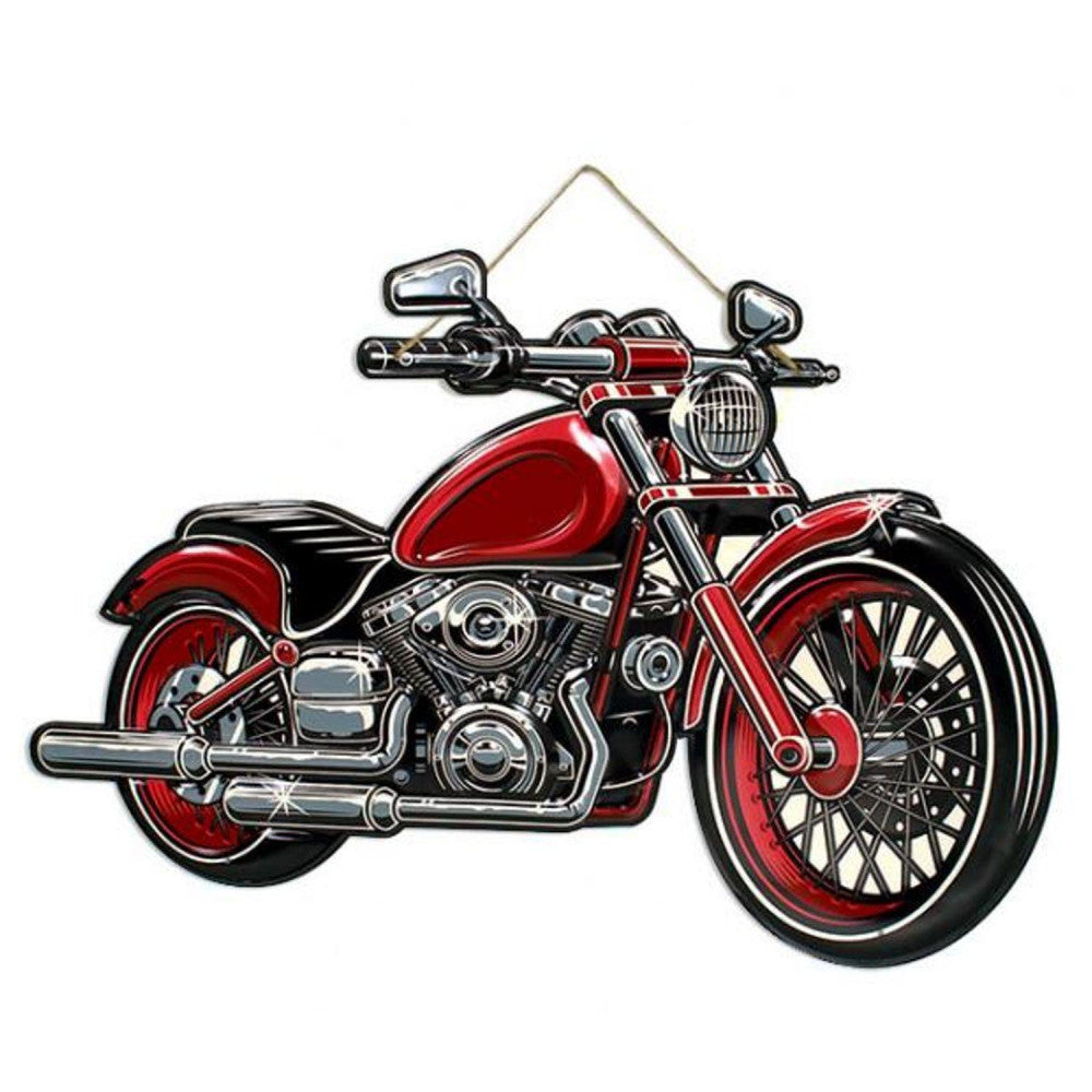  Plaque Déco Moto 70x30