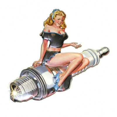  Plaque Déco Pin Up Sur Bougie 50 Cm