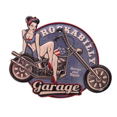  Plaque Déco RockaBilly - 60 X 46 Cm