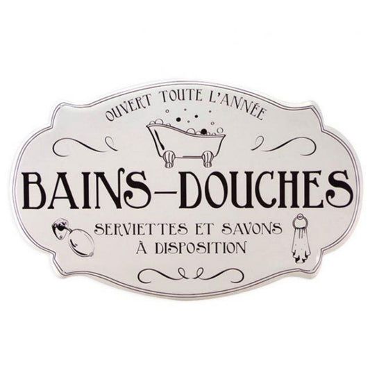  Plaque Déco Salle De Bain En Taule - Bains Et Douches