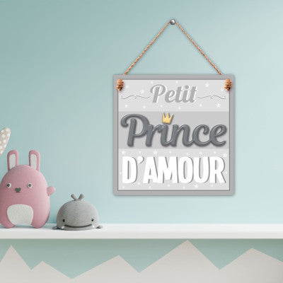  Plaque En Bois Petit Prince D'Amour