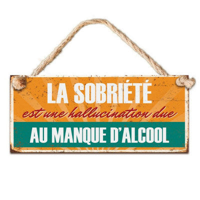 Plaque En Métal 30x 13 Cm Avec Effet Vieilli - La Sobriété