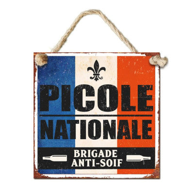  Plaque En Métal Picole Nationale 20 Cm