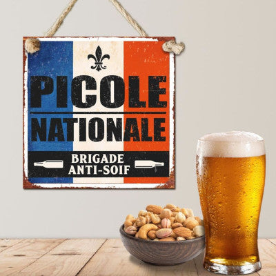  Plaque En Métal Picole Nationale 20 Cm