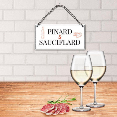  Plaque Métal 20 X 10 Cm - Pinard Et Sauciflard