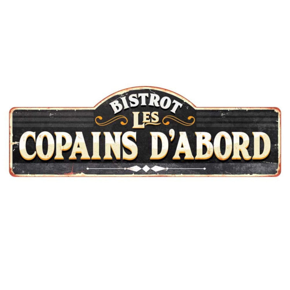 Plaque Métal Géante – Copains
