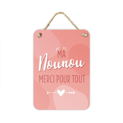  Plaque Métal Ma Nounou Merci Pour Tout