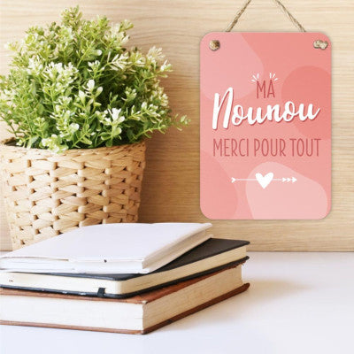  Plaque Métal Ma Nounou Merci Pour Tout