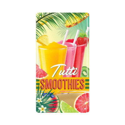  Plaque Métal - Tutti Smoothies - 15 Cm X 30 Cm