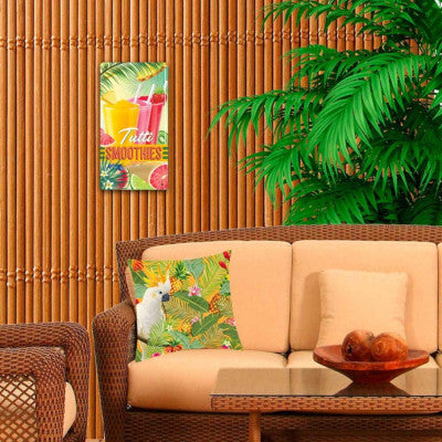  Plaque Métal - Tutti Smoothies - 15 Cm X 30 Cm