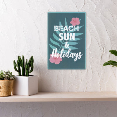  Plaque Summer - Beach Sun And Holidays