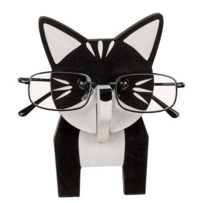  Porte Lunettes En Bois - Chat