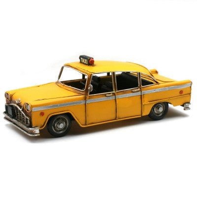  Réplique De Voiture Taxi - 32 Cm