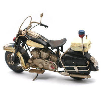  Réplique Moto De Police Vintage - 28 Cm