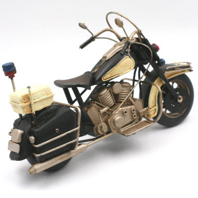  Réplique Moto De Police Vintage - 28 Cm