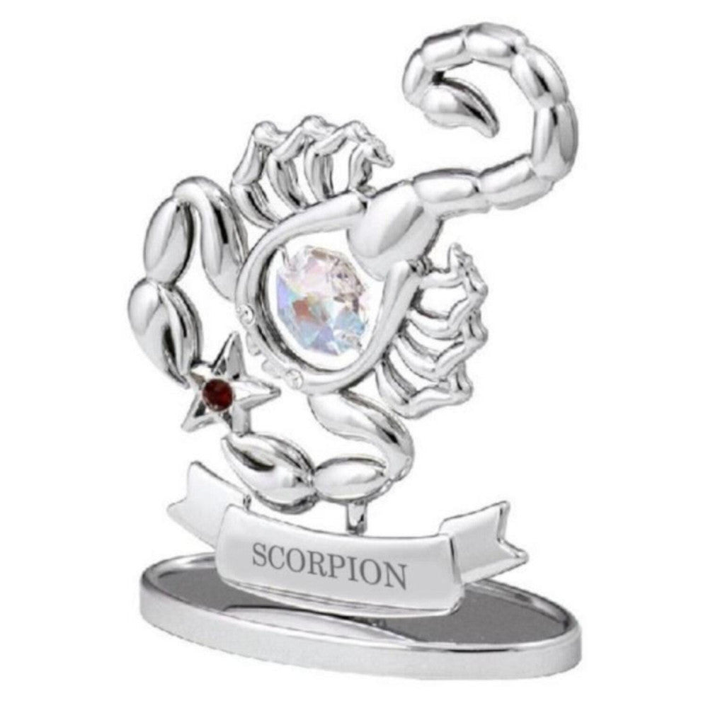  Scorpion - Signe Du Zodiaque Chromé - Crystocraft