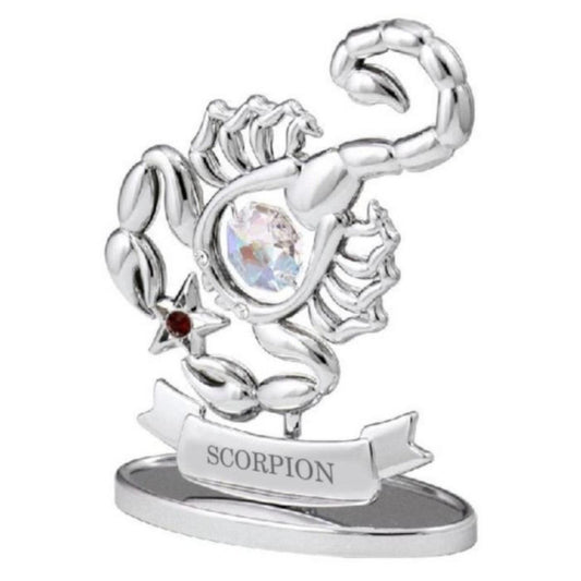  Scorpion - Signe Du Zodiaque Chromé - Crystocraft