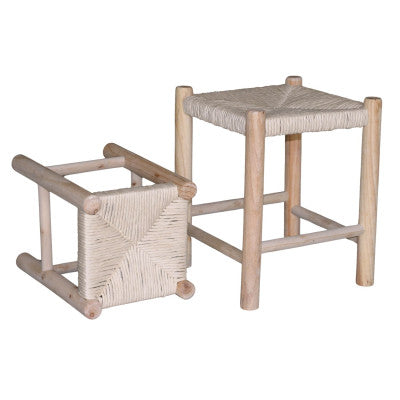  Set De 2 Tabourets En Pin "Nature"