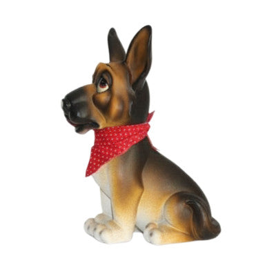  Statue Berger Allemand Résine - 27 Cm