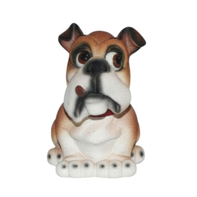  Statue Bulldog Humoristique Résine - Chien Cartoon 24 Cm