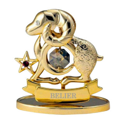  Statuette Dorée Crystocraft - Signe Du Bélier