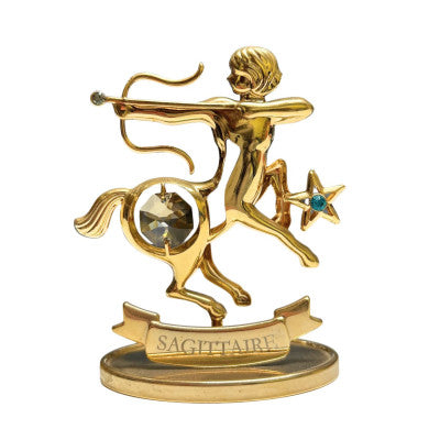  Statuette Dorée Crystocraft - Signe Du Sagittaire