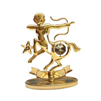  Statuette Dorée Crystocraft - Signe Du Sagittaire