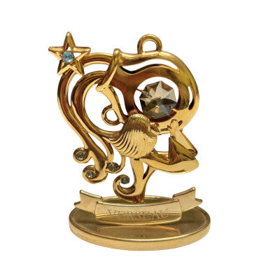  Statuette Dorée Crystocraft - Signe Du Verseau