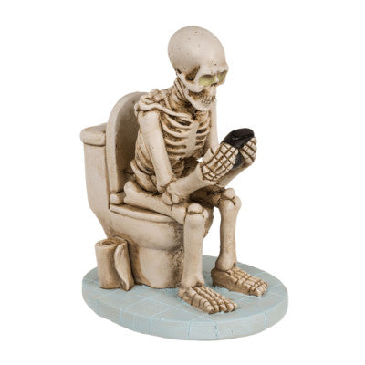  Statuette - Squelette Au WC