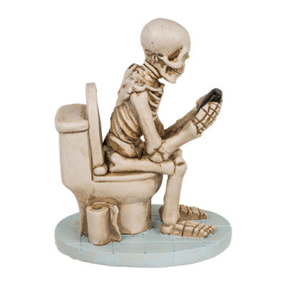  Statuette - Squelette Au WC