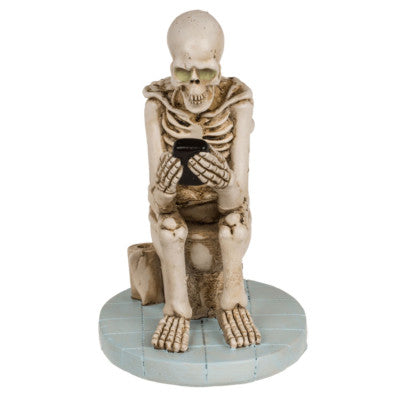  Statuette - Squelette Au WC