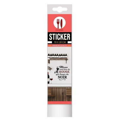  Sticker 20 X 70 - Mieux Vaut Boire Du Rouge Que De Broyer Du Noir