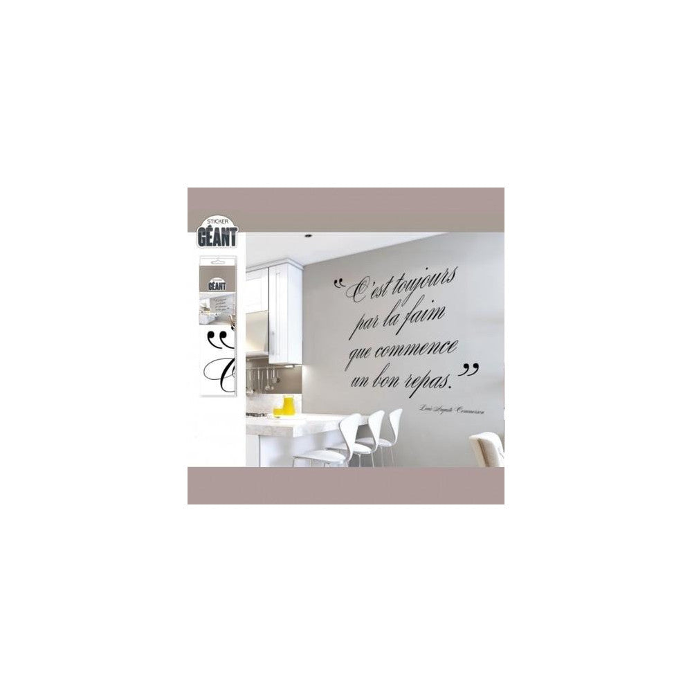  Sticker Géant - Citation Pour Cuisine