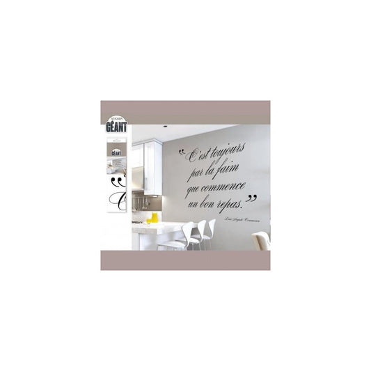  Sticker Géant - Citation Pour Cuisine