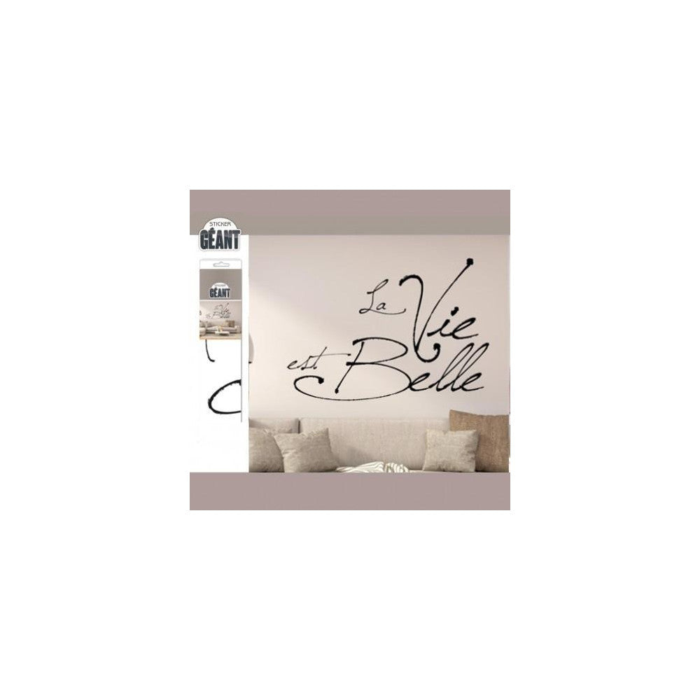  Sticker Géant - La Vie Est Belle