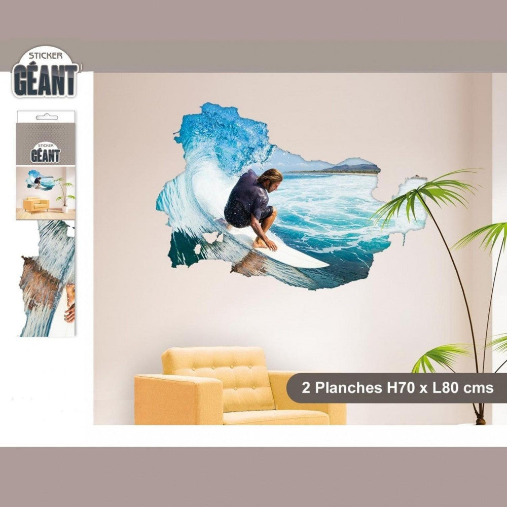  Sticker Mural Géant - Surf