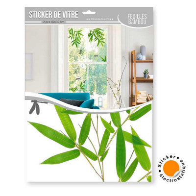  Sticker Vitre Bambou