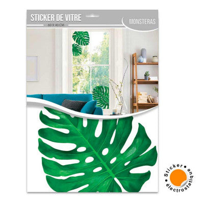  Sticker Vitre Monsteras