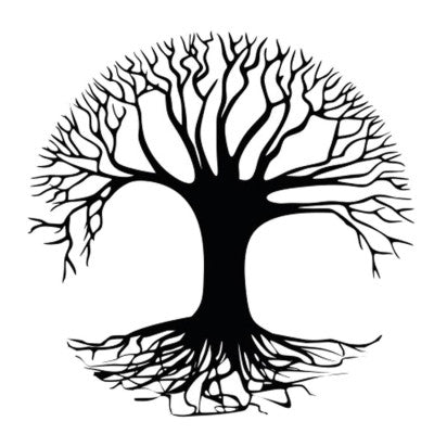  Sticker Mural Arbre De Vie Noir - Décoration Murale 50x70cm