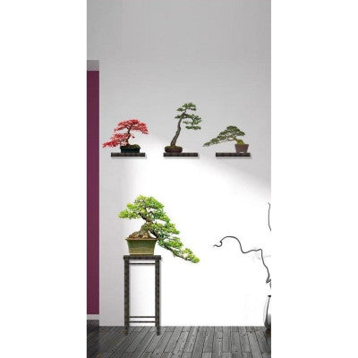  Sticker Mural Collection De Bonsaïs - Décoration Zen & Japonaise