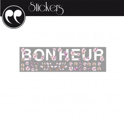  Sticker Mural Bonheur Floral | Déco Chambre Romantique