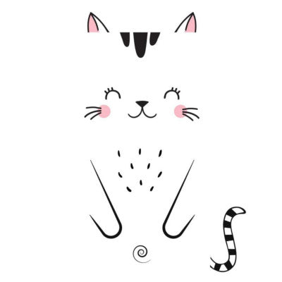  Stickers De Porte – Chat