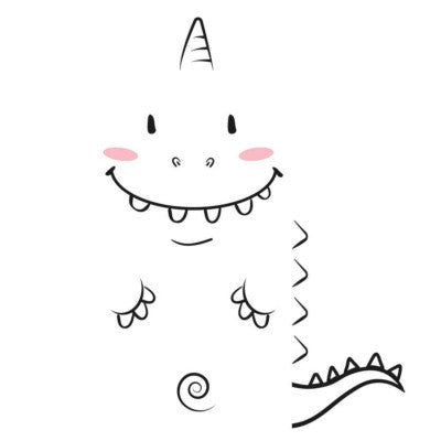  Stickers De Porte – Dinosaure