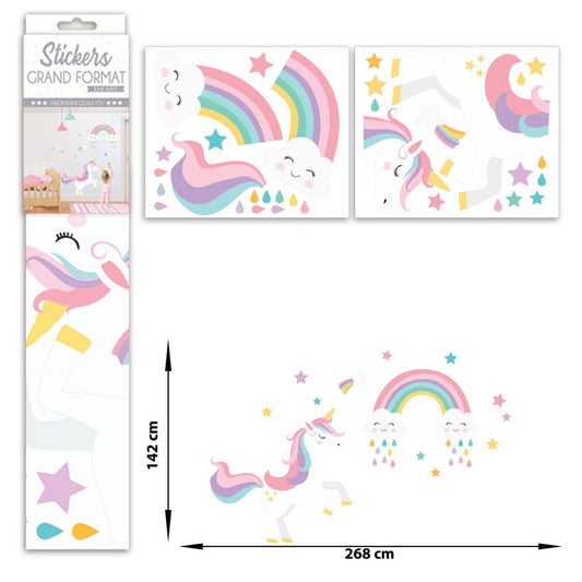  Stickers Enfant Grand Format Licorne