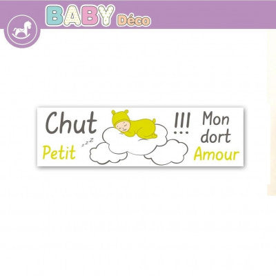  Stickers Enfants - Chut !!! Mon Petit Amour Dort