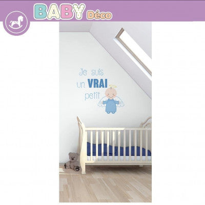  Sticker Mural Petit Ange | Déco Chambre Bébé Garçon